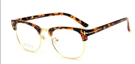 Langford, брендовая оправа, мужские очки, полуоправа, TR90, Ретро стиль, browline, очки по рецепту, оправа для очков, дизайн 6085 - Цвет оправы: tortoiseshell gold