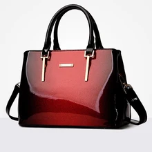 Новинка, модные кожаные женские сумки, Европейский дизайн, лакированная кожа, женские сумки на плечо, для девушек, брендовая роскошная сумка через плечо