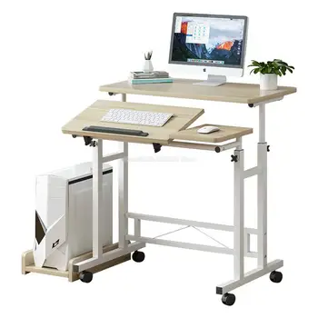 

Laptop table can be lifted and lowered bedside table mobile desktop table multi-function learning table