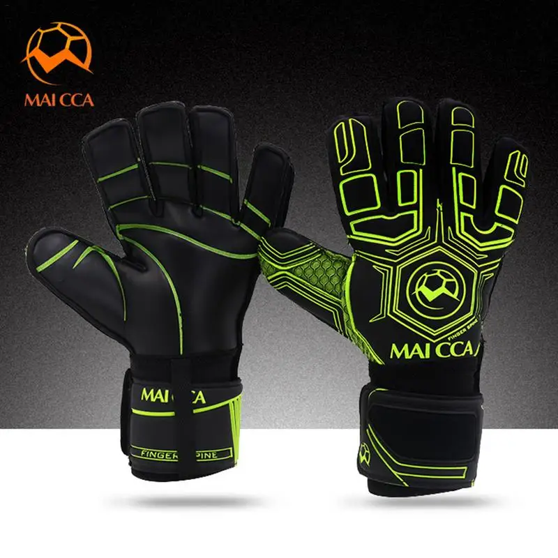 

1 Pair of Professional Adult Goalkeeper Gloves Latex Thickened Non-Slip with Finger Protector for Soccer Football Training