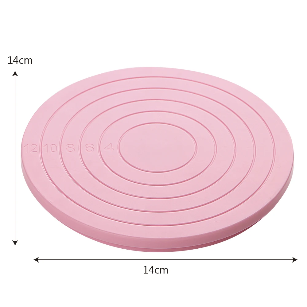 NICEYARD 5,5 дюймов/14 см вращающаяся подставка для украшения торта платформа посуда для выпечки пластиковый инструмент для украшения торта Вращающийся поворотный стол для торта