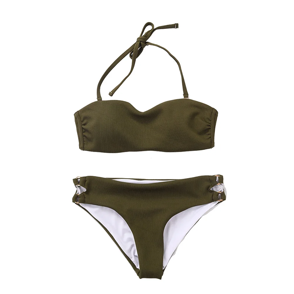 

Bikiny Set 2019 Woman Swimsuit Separate Push Up Women Bikini Set Sexy Biquine Off Shoulder Bikini Top Swim