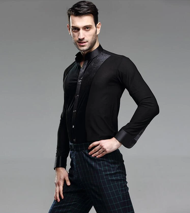 Camisa de latino para hombre, Ropa de baile de salón de baile, Salsa, Tango, Samba, 2019|Latín| - AliExpress