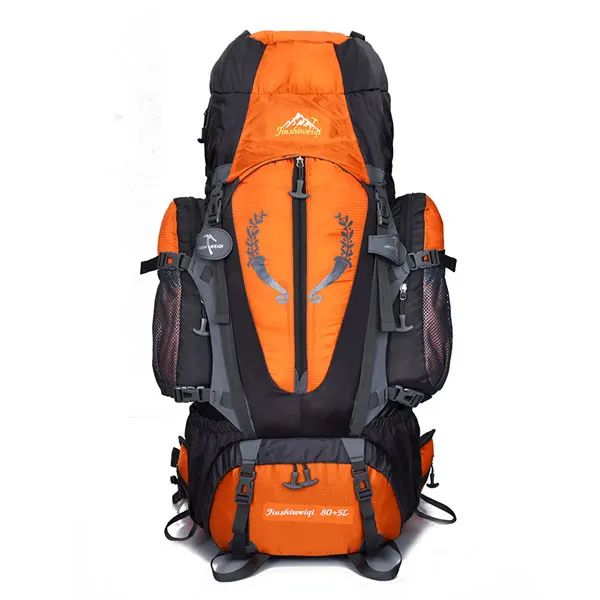 Большая емкость 85L открытый рюкзак Для мужчин рюкзаки отдых спортивные сумки дорожные Водонепроницаемый восхождение рюкзаки Пеший Туризм Сумка - Цвет: Orange