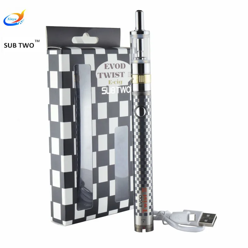 Electronic cigarette evod twist 3 evaporator mods Dual Coil airflow control m16 atomizer Vaporizer ego hookah