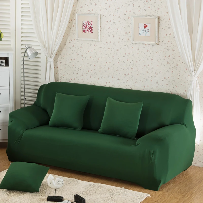 1/2/3/4 сиденья Белоснежка однотонные colorsofa чехлов для гостиной диван из эластичного спандекса диван чехлов чехол для дивана стрейч чехол для дивана - Цвет: color 8