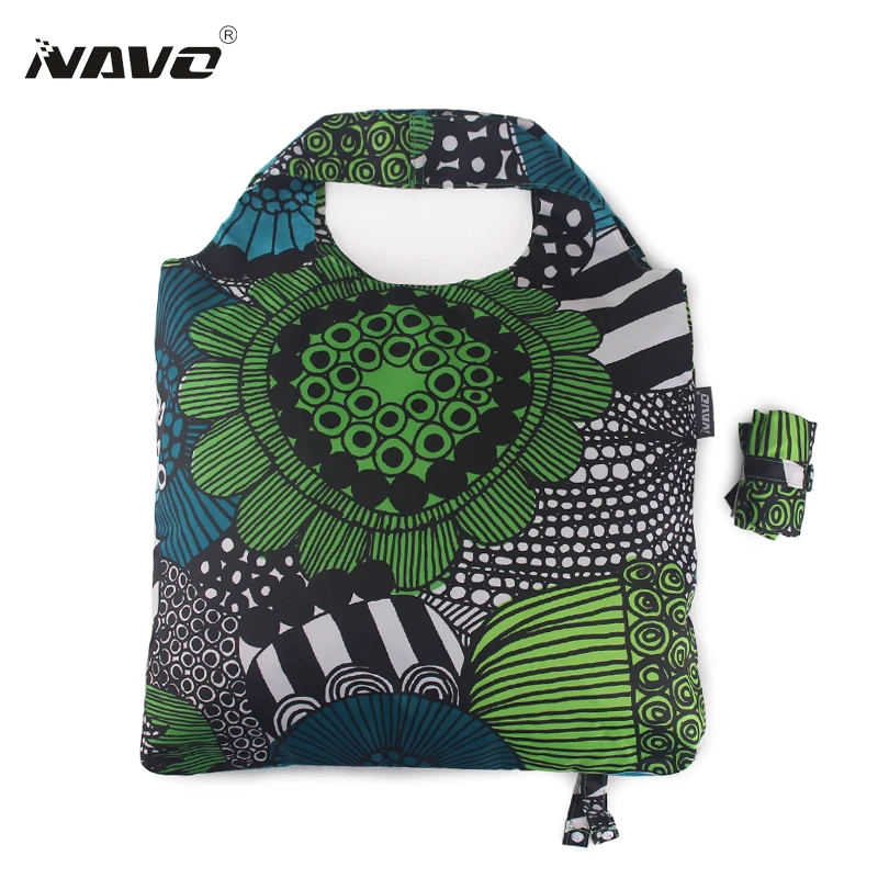 NAVO Brand Pongee fabric shoping font b bag b font foldable reusable grocery font b bags
