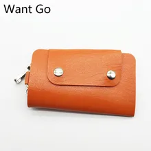 Want Go унисекс для женщин и мужчин модные карманные кошельки для ключей сумки портативный твердый кожаный ключ держатели колец запонки сумки с клавиатурой