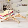 32cm/38cm/42cm Adult Children Non-slip Non-marking Hanger Log Color Varnish Bright Wood Hanger Home Supplies Dropshipping 2