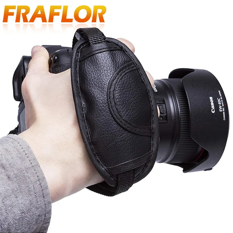 

Universal SLR Wrist Strap Faux Leather Oval Wrist Strap Camera Hand Belt Soft Wrist Band For Sony Nikon Panasonic SLR Camera