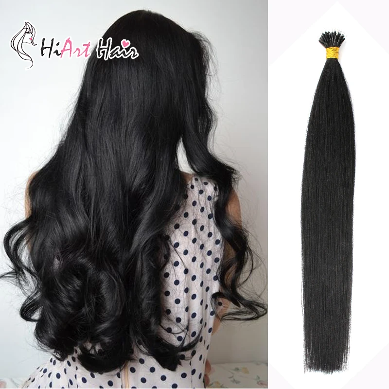 

Hiart 0.8g/pc Nano Ring Extensions In Human Hair Extensions Salon Dark Color Nano Hair Extension Sample Hair Extension 18"20"22"