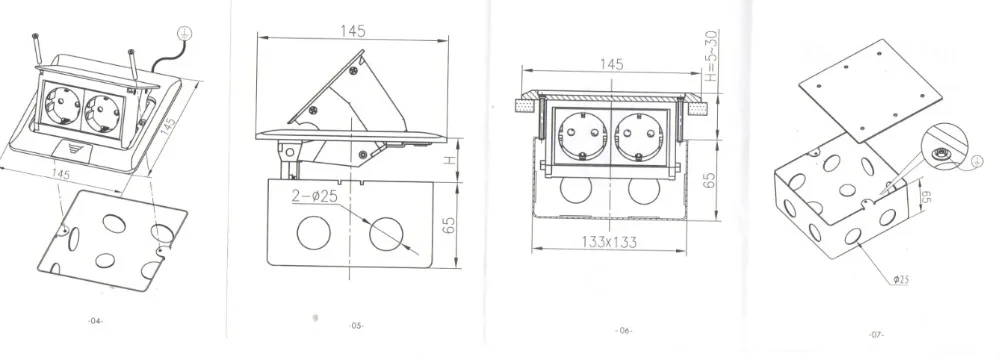 floor socket (2)