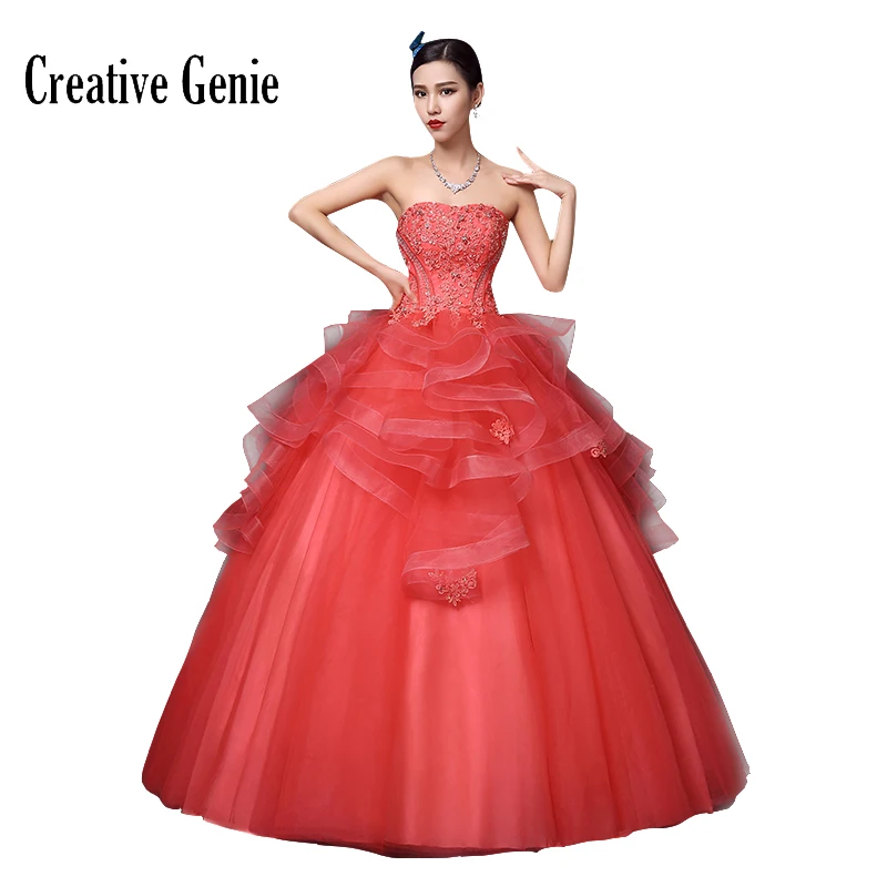 Ball Gown Elegant Prom dresses Long With Beaded Party Dress 2018 Off