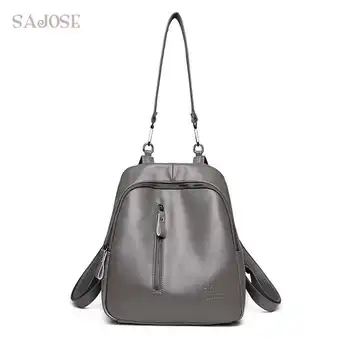 

Backpack School Bags Teenagers For Girls High Quality Women Fashion Leather Backpacks Lady Student Shoulder Bag