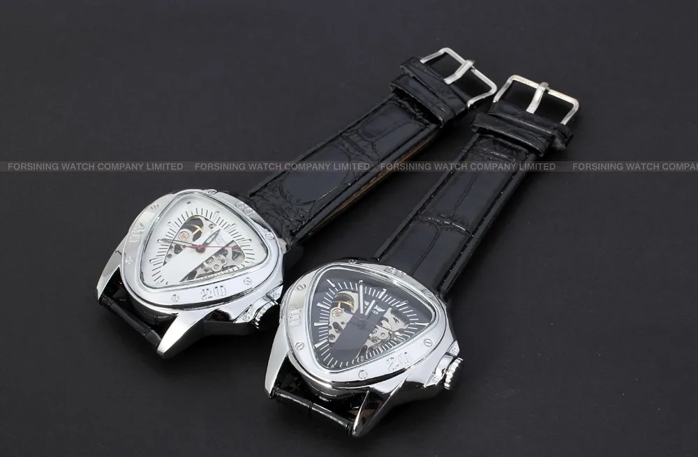 T-winner Power Reserve triangle shape and Fashion,Luxury Type brand original watch ,skeleton mens watches