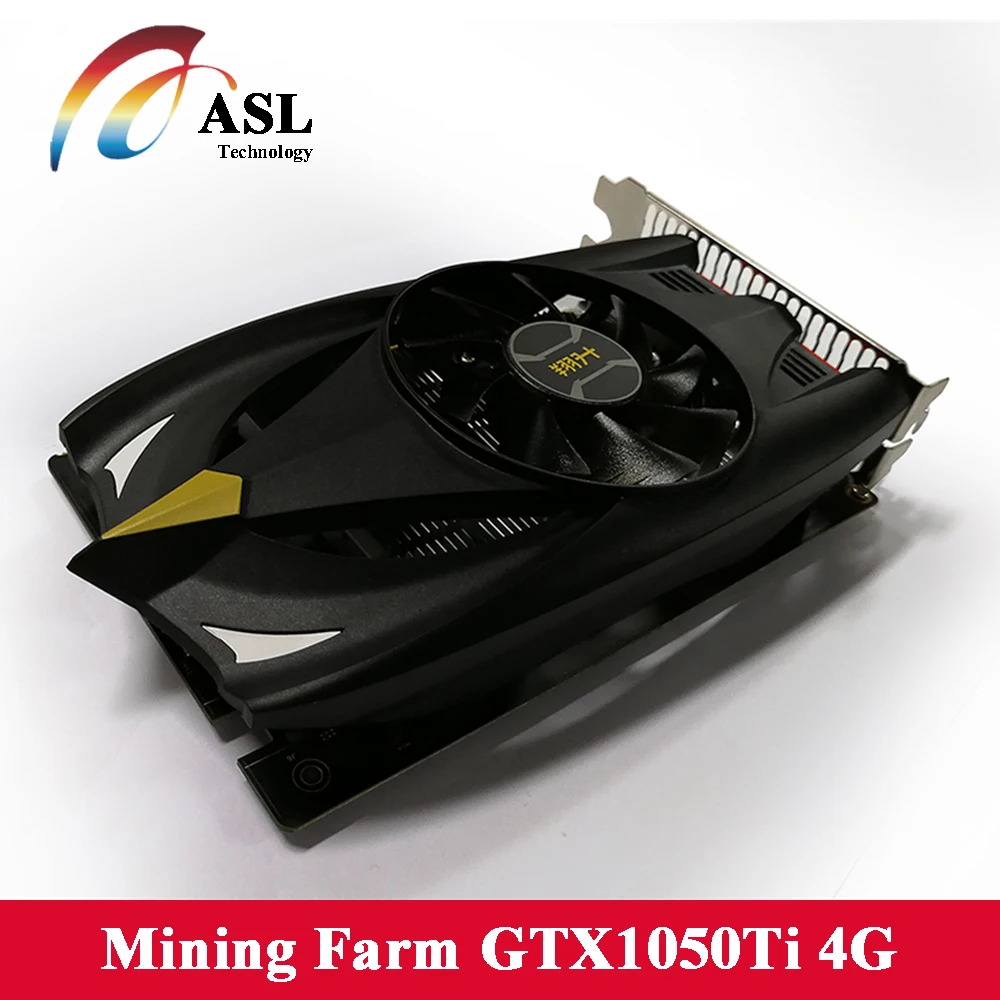 ASL видеокарта GeForce GTX1050Ti Skynet 4 ГБ 128bit GDDR5 NVIDIA 7008 мГц DirectX 12 PCI Express 3 0X16 графика карта