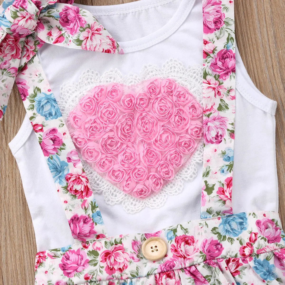 Г., новая брендовая хлопковая одежда для новорожденных девочек и сестер, футболка, платье и штаны, комплект одежды с объемным цветком комплект из 3 предметов