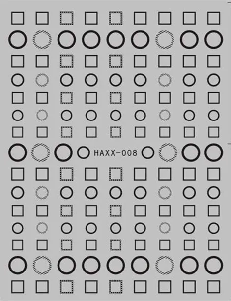 3d наклейки для дизайна ногтей HAXX 8 9 10 Рождественский узор инструменты