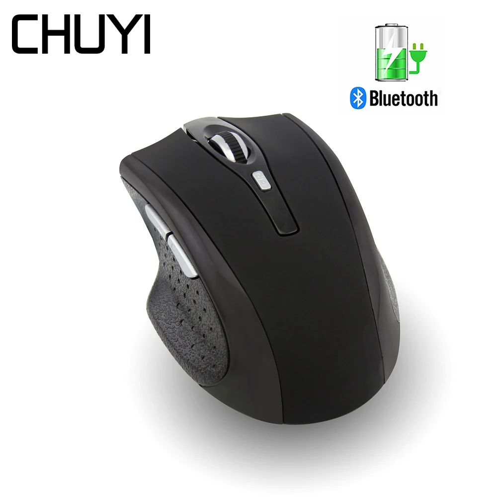 Беспроводная Bluetooth мышь CHUYI перезаряжаемая эргономичная Бесшумная 1600DPI