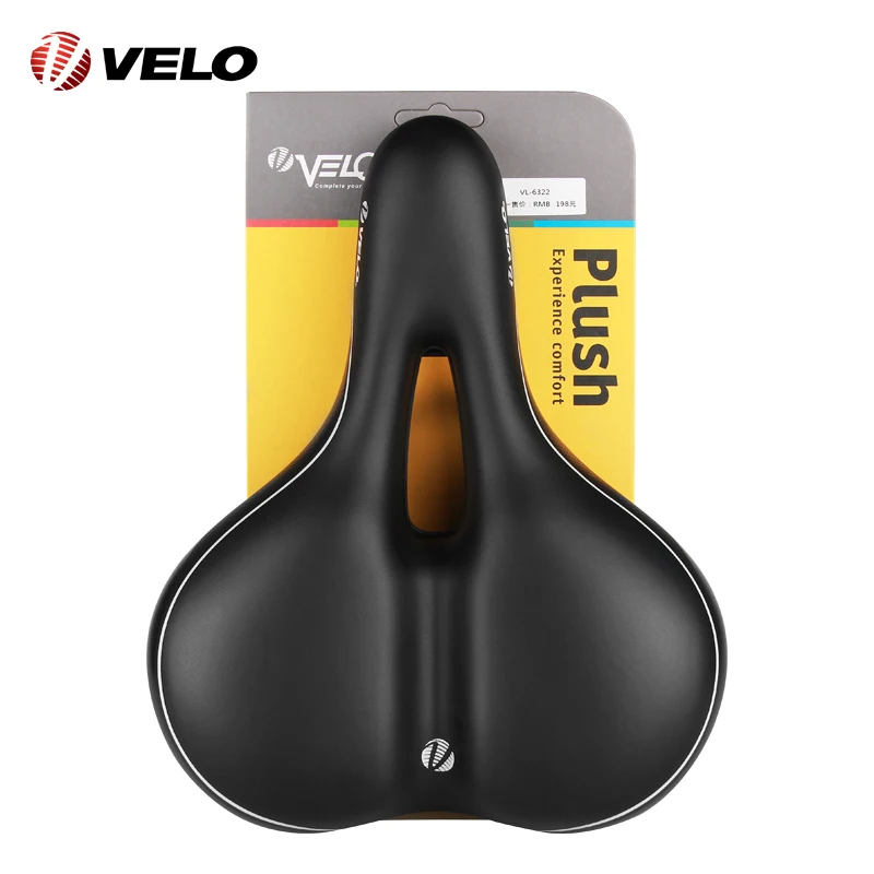 Velo Zachte Breed Zadel Voor Fiets Mtb Zadel Gel Foam Padded Fietsen Seat Mountainbike Fietszadel Mannen Vrouwen pu Leer AliExpress