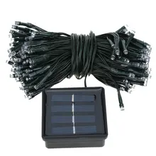 Preço a granel 20.5 metros 200 lâmpada LED solar luz da corda impermeável para jardim decoração de Natal festas casamentos casa (Vermelho)