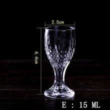 6 шт. Бессвинцовая стеклянная машина для производства ликера стекло es водка для напитков 10 мл-20 мл стеклянные чашки маленькие и креативные много размеров