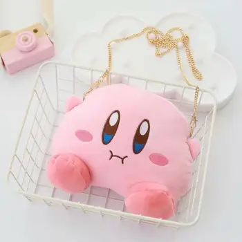

Cartoon Plush Toy Kirby Chain Round Crossbody Bag Girl Birthday Christmas Gift #1086