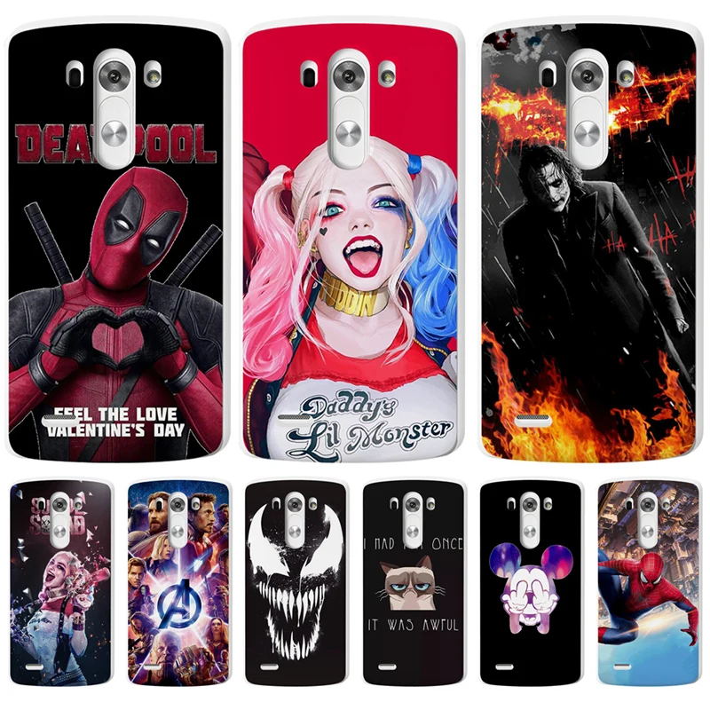 

Luxury phone case cover For LG G4 G5 G6 K7 K8 K10 2017 Nexus 5X X Power 2 3 marvel joker venom deadpool cartoon Coque Bumper