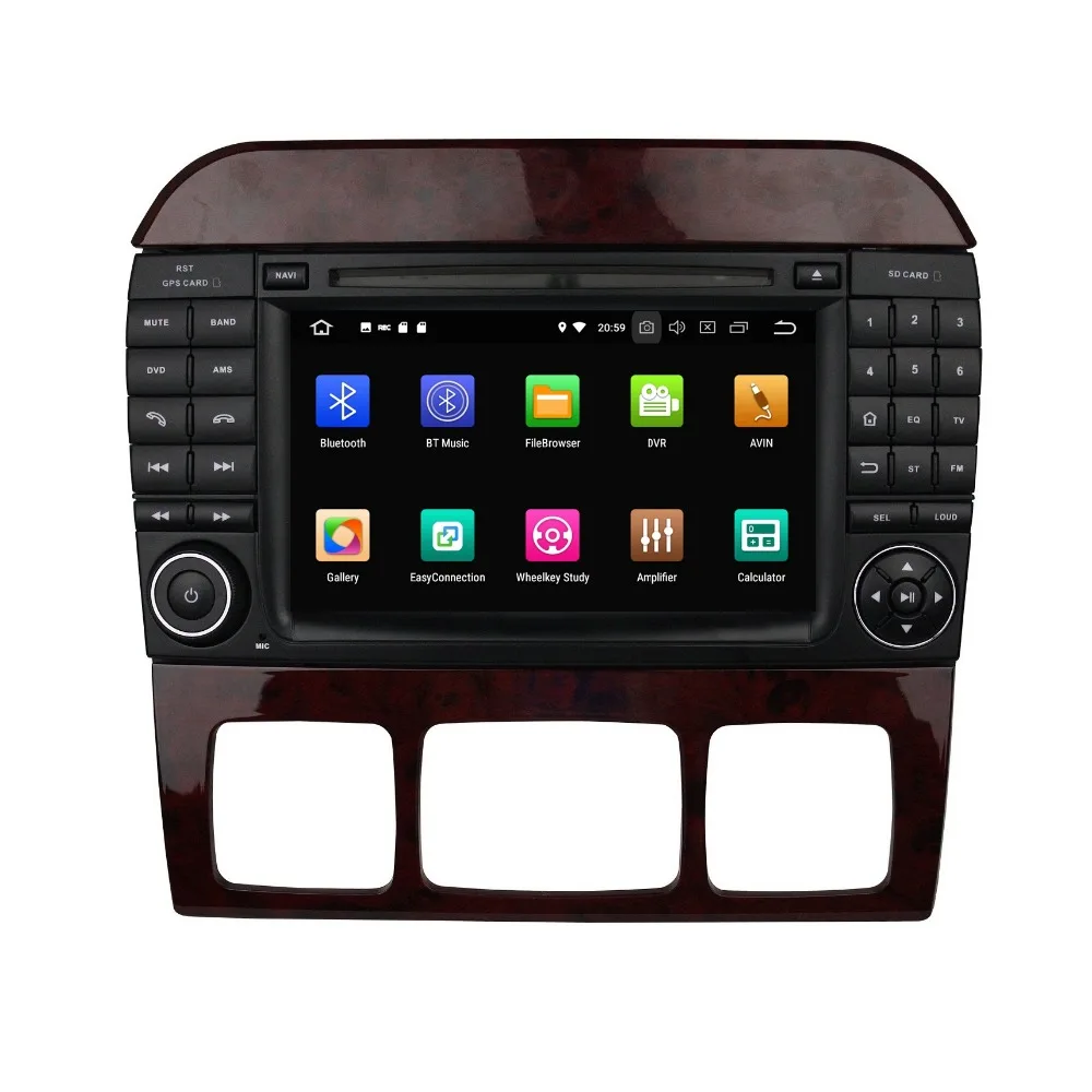 Flash Deal 4GB RAM Octa Core 2 din 7" Android 8.0 Car Radio DVD Player for Mercedes Benz S-Class W220 S280 S320 S350 S400 S430 S500 1
