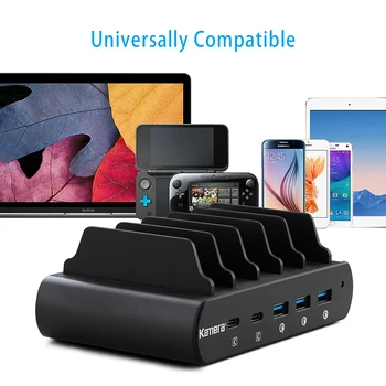 

Kamera 110W 2 USB-C Type-C+ 3 USB A QC 3.0 Universal Laptop Charger Dock Station for Notebook Macbook iPhone 5V 9V 12V 20V lvsun