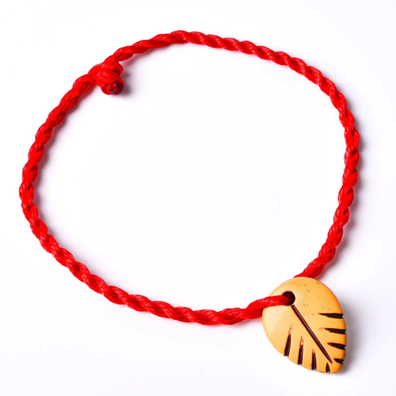 Горячая удача золотой крест сердце красный браслет для женщин детей красная струна регулируемый браслет ручной работы DIY ювелирные изделия - Окраска металла: 4