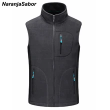 NaranjaSabor для мужчин’s осень зима флис Softshell вязаные жилеты для женщин теплый жилет мужчин s повседневное Верхняя одежда без рукавов куртк