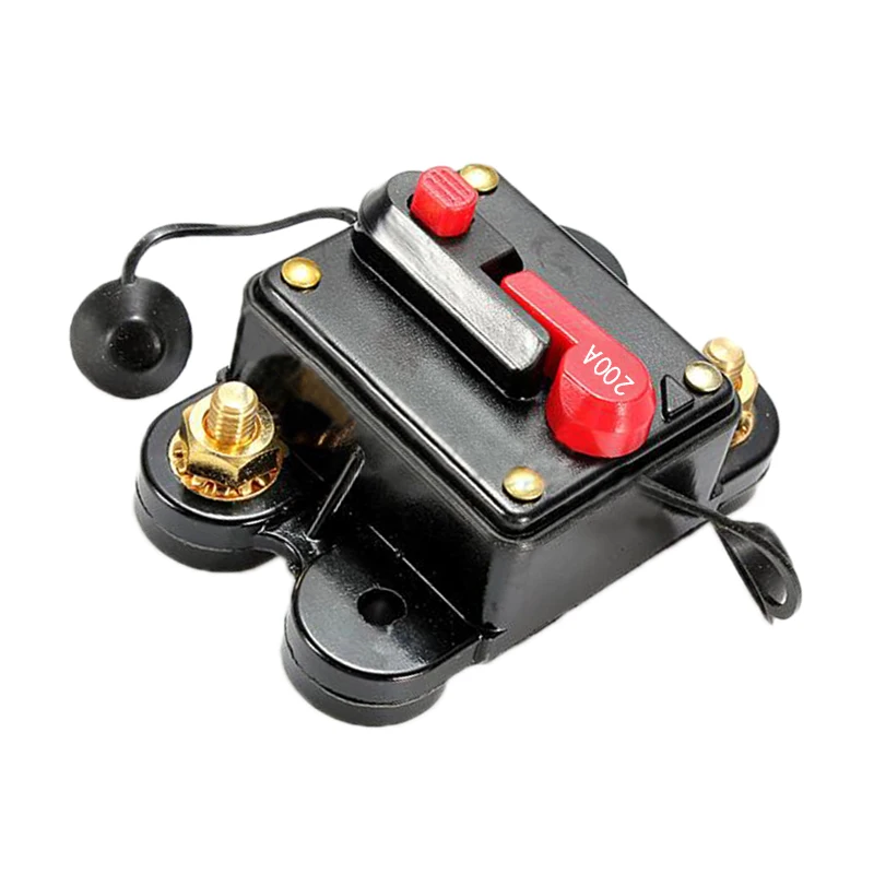 

New 200A AMP Circuit Breaker Car Marine Stereo Audio Inline Replace Fuse 12V-24V