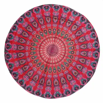 

Microfiber Round Beach Bath Towel Sandy Swimming Plage Sunbath 150x150cm P7Ding