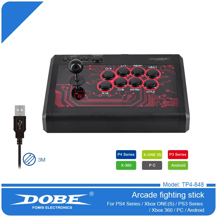 New Arcade Fightstick For PS4 PS3 XBOX ONE Android DOBE TP4-848