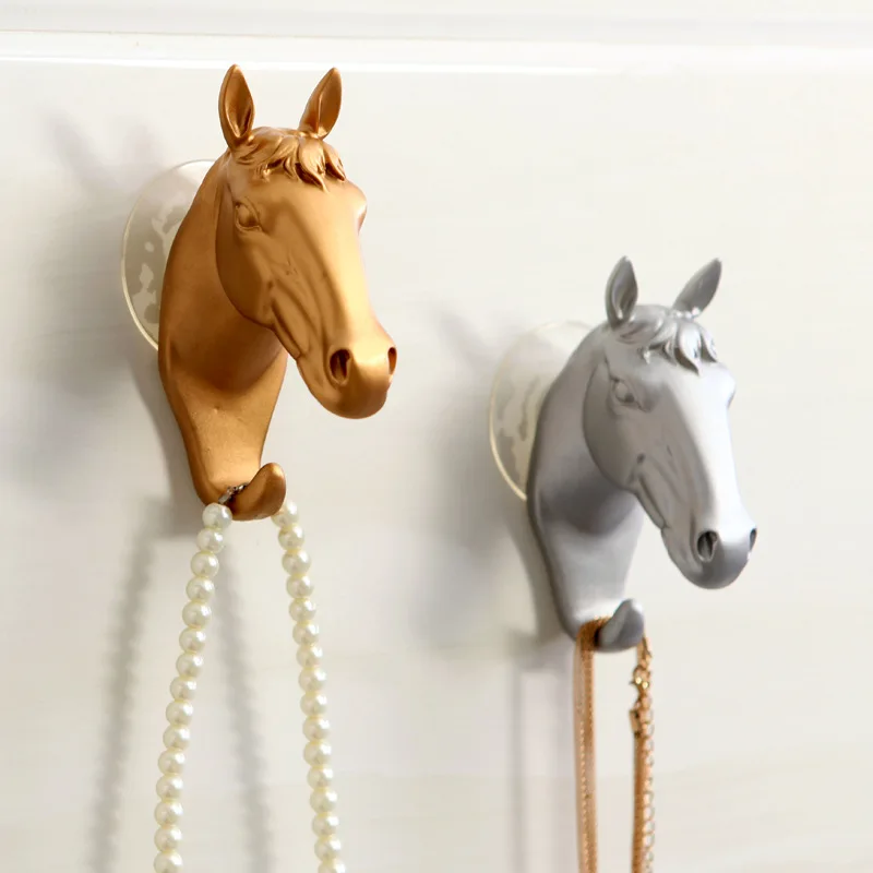 

Wall hooks horse/dog, plastic bathroom clothes/keys/necklace/towel hooks kitchen hooks