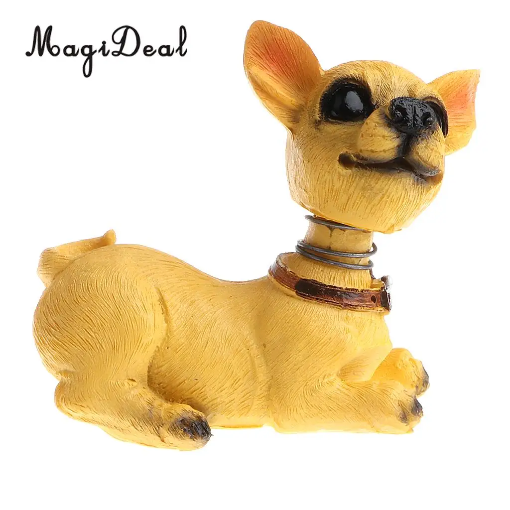 Cute Shaking Head Lucky Dog Puppy Pug Bobbing Heads Bobblehead Toy Aniaml Pet Figures Car Dashboard Auto Decoration
