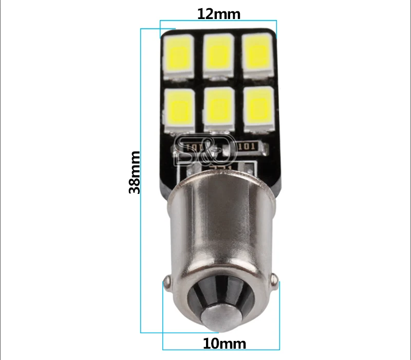 1 шт. BA9S T11 12SMD 5630 Светодиодный Canbus лампы ошибок t4w h6w Автомобильный светодиодный лампы Интерьер светильник, футболка с принтом "автомобиль" светильник источник 12V 6000K