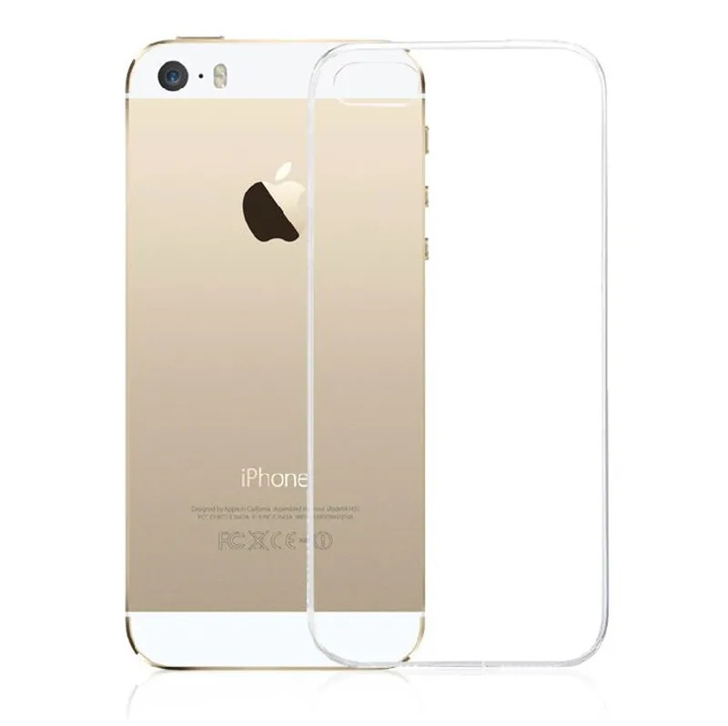 

For iPhone 5S 5 Crystal Clear Transparent TPU Soft Case for apple iphone 5 SE ultra thin Phone Back Covers Protective Guards