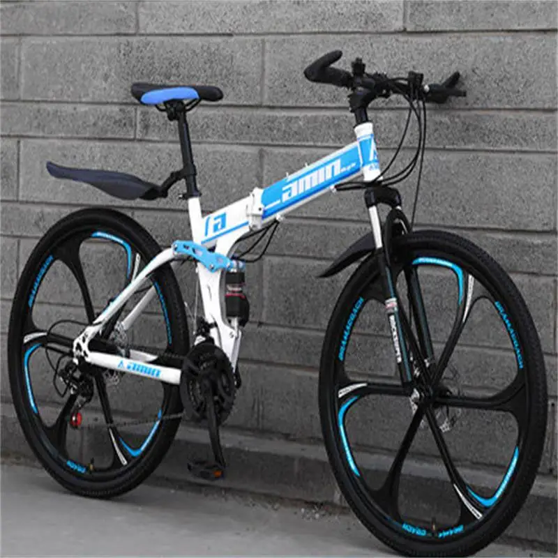Folding Mountain Bike 21/24/27/30 Speed 26Inches for Men and Women Students
