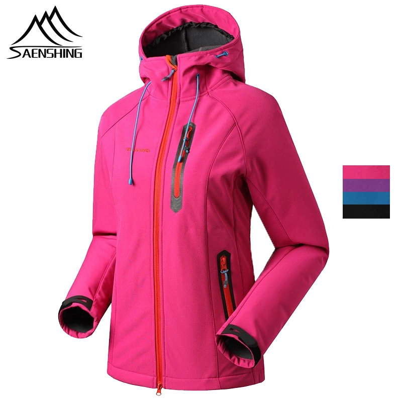 SAENSHING Women Mtb Cycling Softshell Jacket Waterproof Windproof