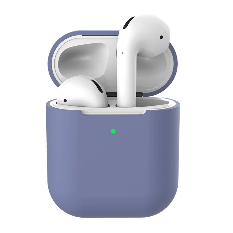 ТПУ Мягкие силиконовые чехлы для Airpods 2 аксессуары Защитная крышка прозрачный ультра тонкий чехол противоударный держатель для Air Pods 2nd - Цвет: 14