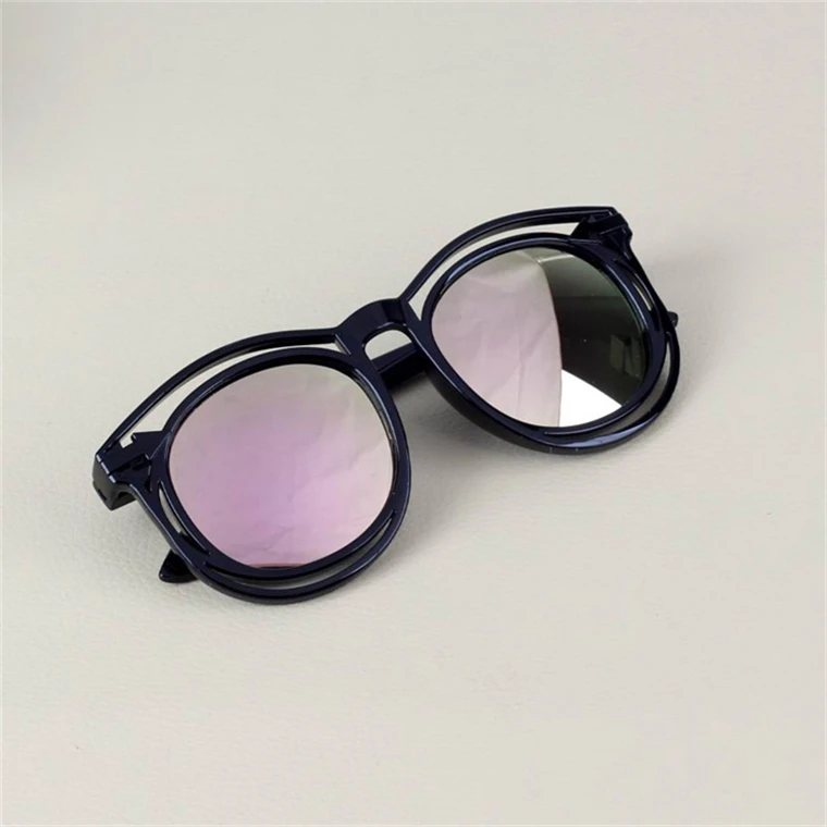 UCOOL новые детские солнцезащитные очки полые яркие цветные модели детские солнцезащитные очки Цветные Светоотражающие oculos de sol feminino