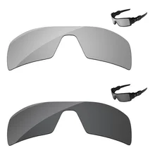 Черный и хромированный Серебряный 2 шт поляризованные Сменные линзы для масляной установки Солнцезащитные очки Рамка UVA и UVB Защита