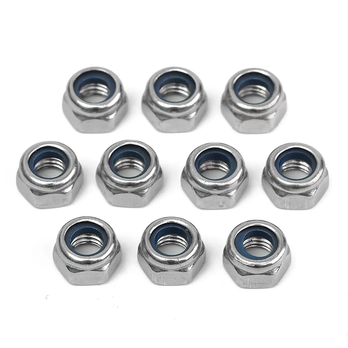 SULEVE New 50Pcs/Set M3SN3 M3/M5 Stainless Steel DIN985 Galvanized Self