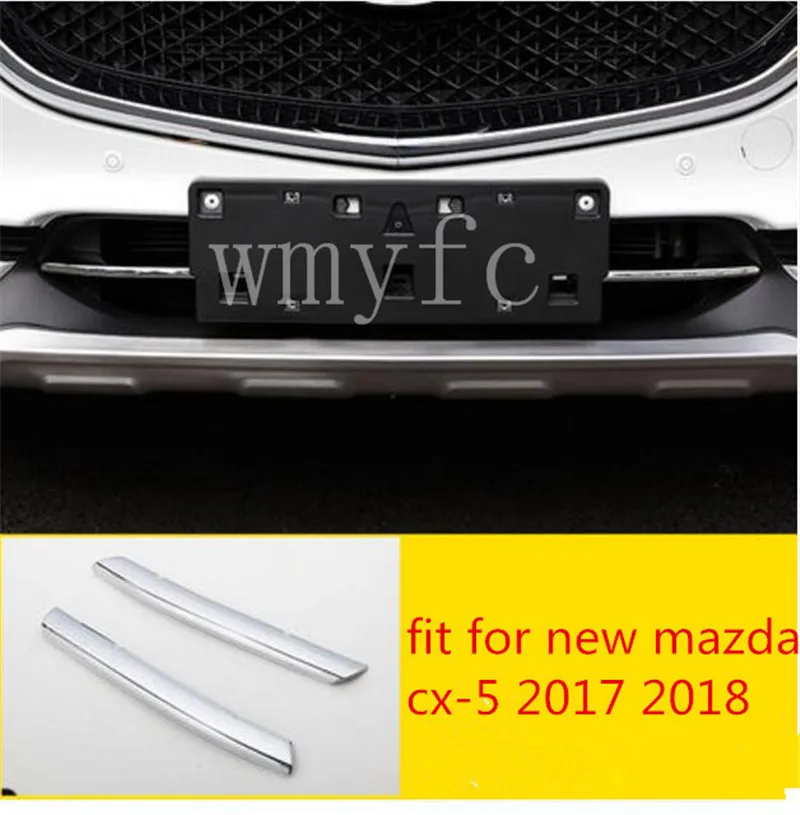 Car styling front bottom center grille grill cover trim 2pcs new fit