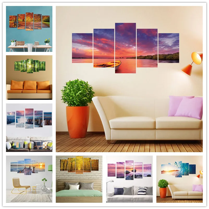 Aliexpress.com : Buy 5PCS/set Vinyl Wall Decor Stickers For Livingroom