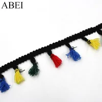 5yards/lot Rainbow Tassel Lace Ribbon 5