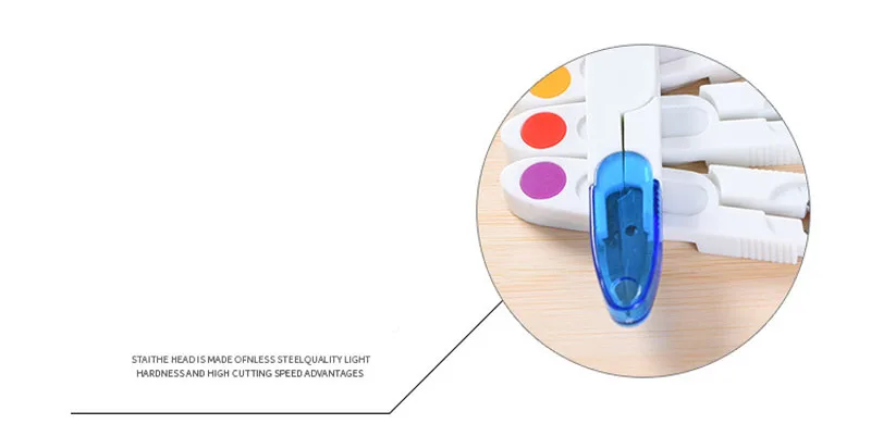 Пластиковые ручки безопасности крышка швейные ножницы нить вышивка крестом резак переносной резак мини пружина U форма Ножницы