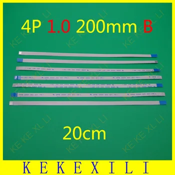

50pcs/Lot FFC Cable 200mm Length 4 Pins 4 PIN 1mm Pitch FFC Ribbon Flat Cable Reverse Direction